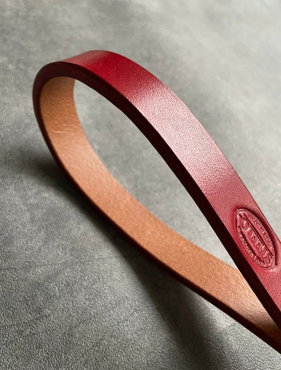 LEATHER HANDLE/レッド