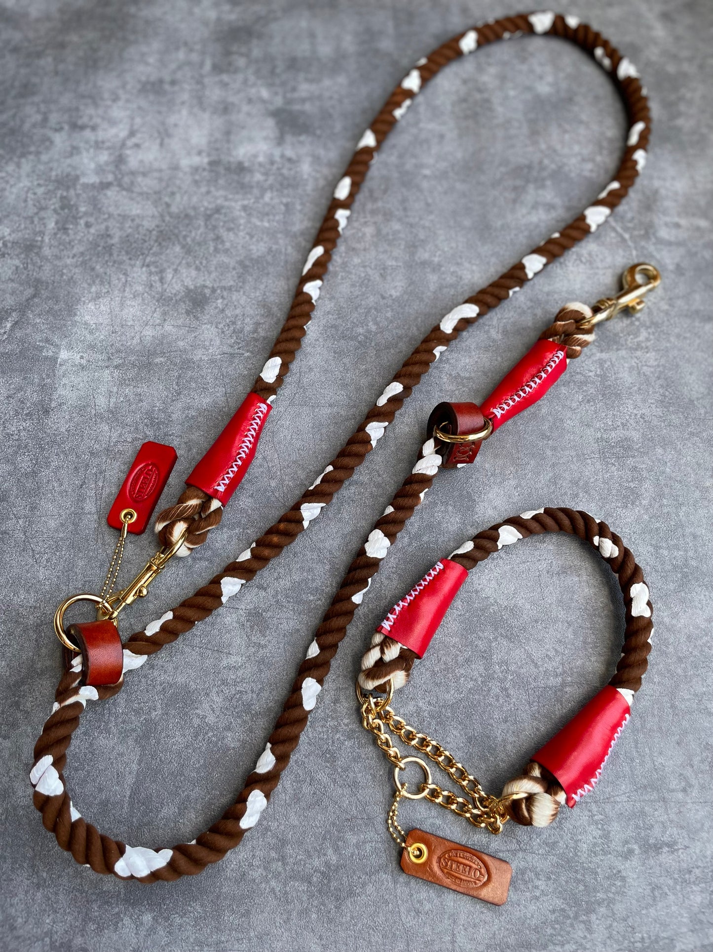 Cow pattern ROPE COLLAR