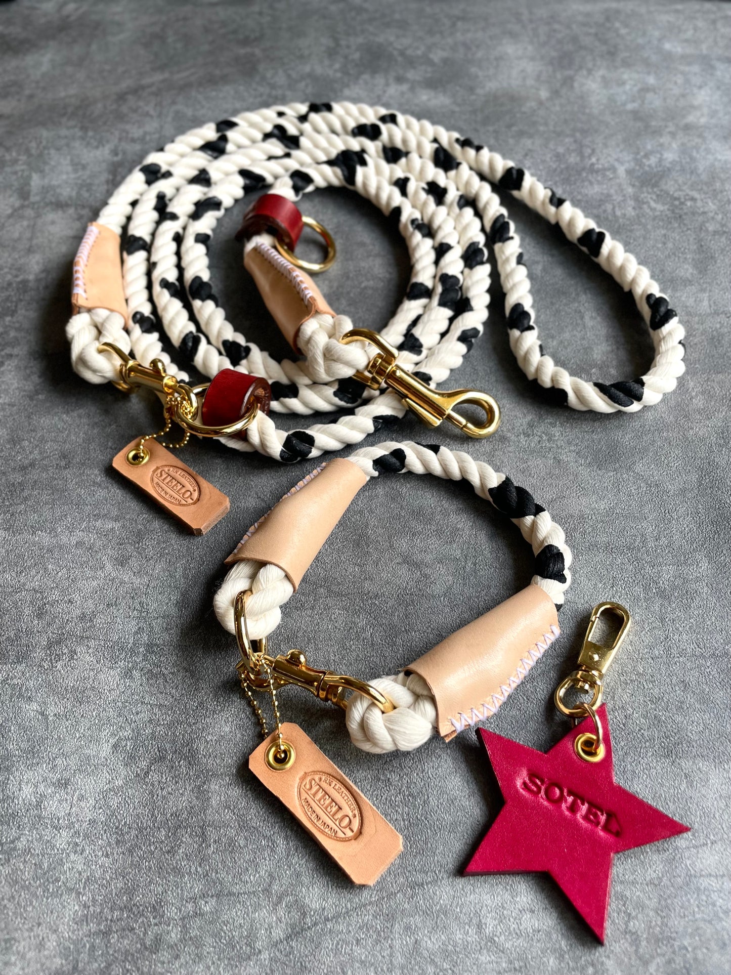 牛柄 2WAY ROPE LEAD