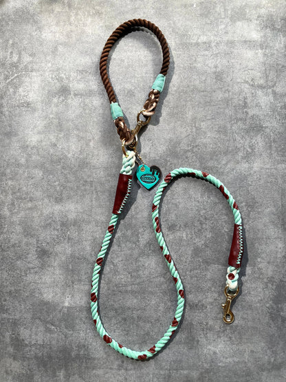 CHOCO MINT CAFE LEAD × BROWN PATTERN