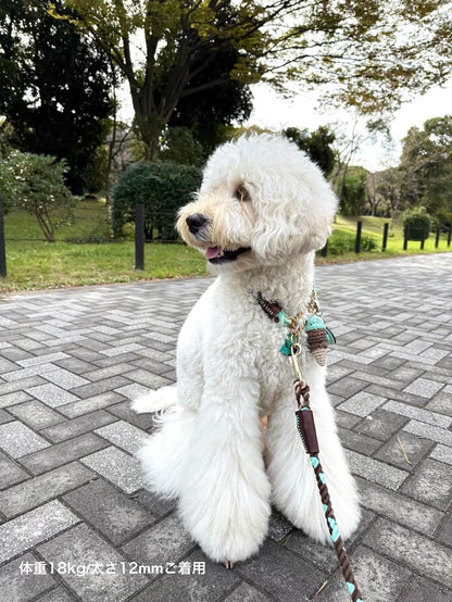 CHOCO MINT ROPE COLLAR - MINT