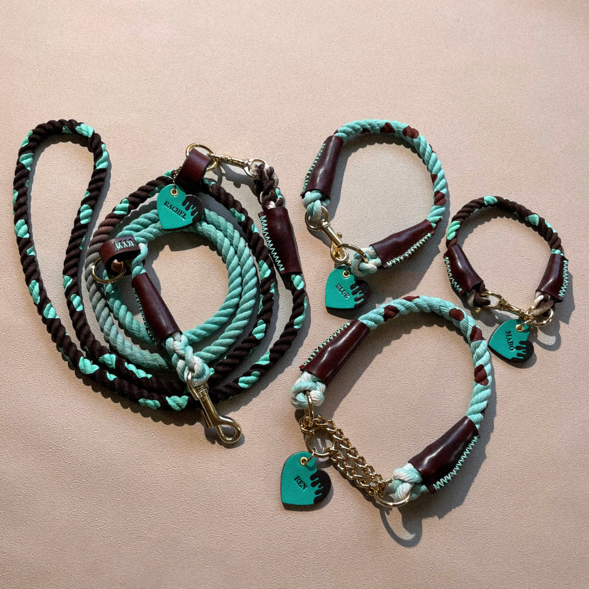 CHOCO MINT 2WAY ROPE LEAD × MINT PATTERN