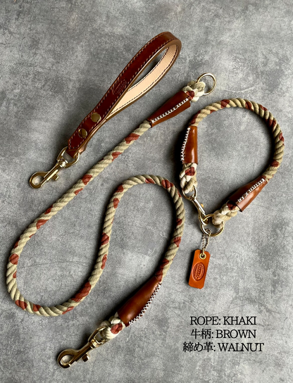 CUSTOM cow pattern ROPE LEAD single item 