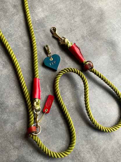 LEATHER HEART CHARM