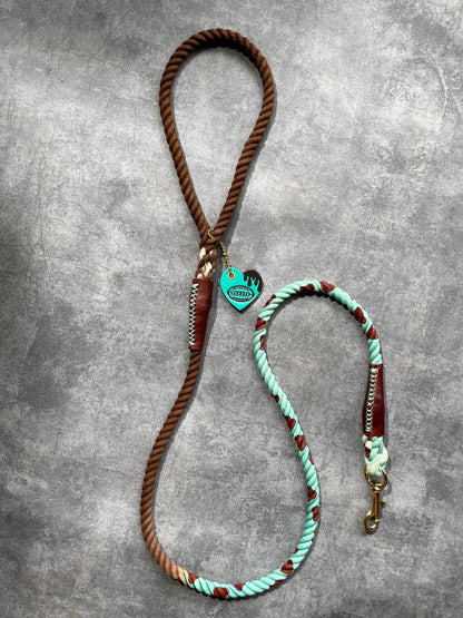 CHOCO MINT  ROPE LEAD - GRADATION × BROWN PATTERN