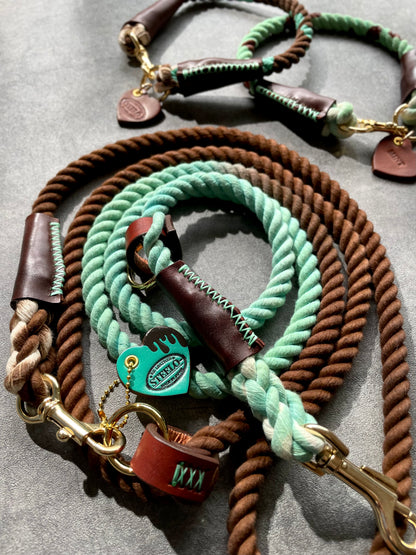 CHOCO MINT 2WAY ROPE LEAD