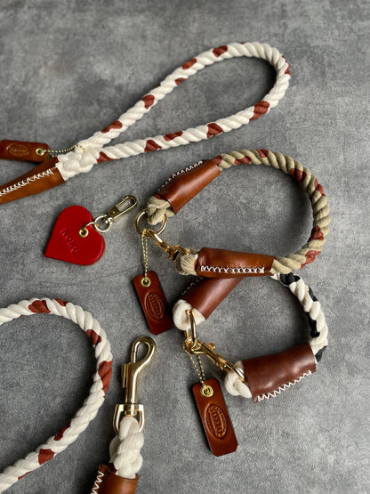 LEATHER HEART CHARM