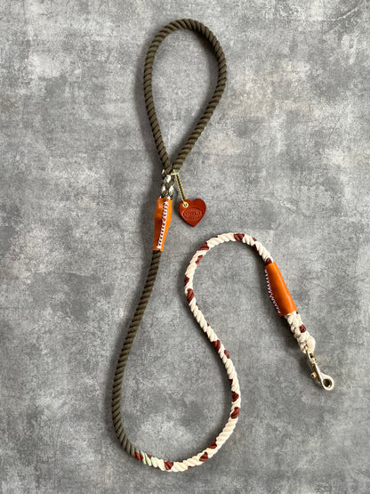 GRADATION COW PATTERN ROPE LEAD/太さ9mm/15kg迄