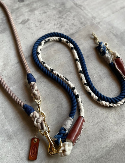 CUSTOM cow pattern ROPE LEAD single item 