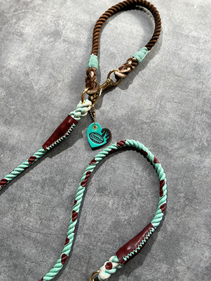 CHOCO MINT CAFE LEAD × BROWN PATTERN