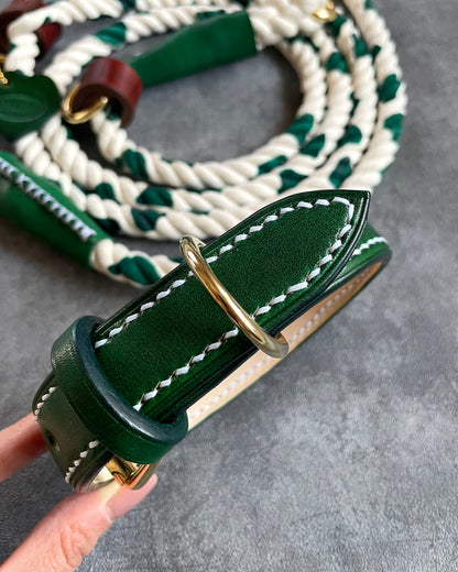 HAND STITCH LEATHER COLLAR/全22色
