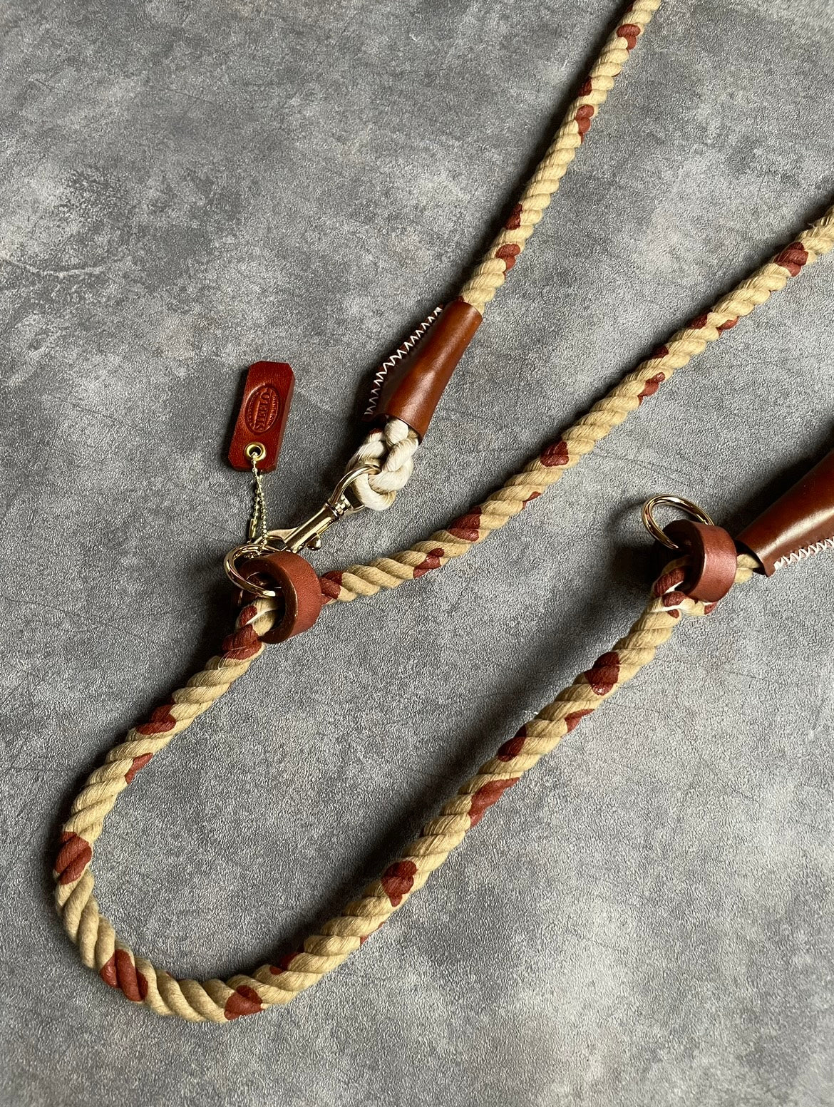 牛柄 2WAY ROPE LEAD