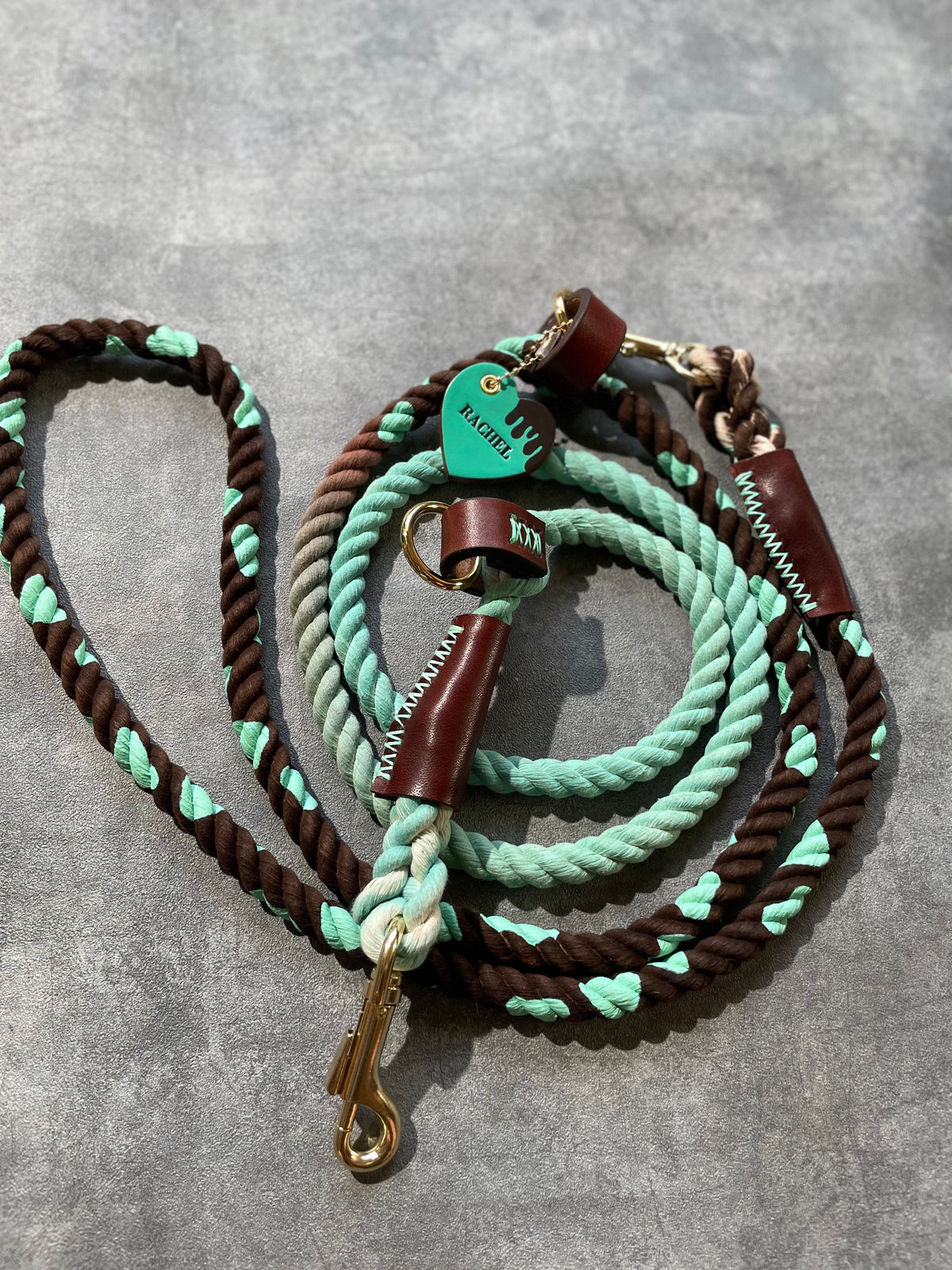 CHOCO MINT 2WAY ROPE LEAD × MINT PATTERN