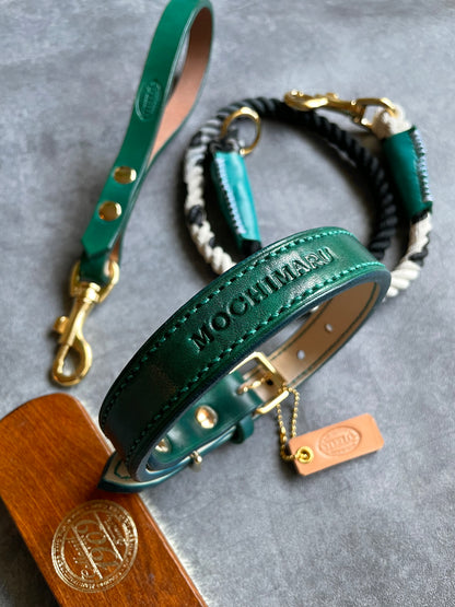 HAND STITCH LEATHER COLLAR/全22色