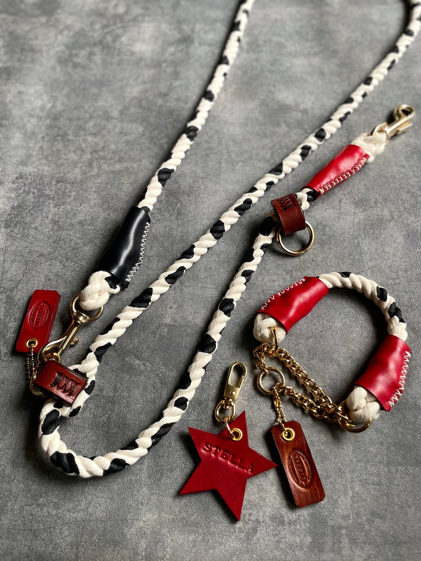 牛柄 2WAY ROPE LEAD