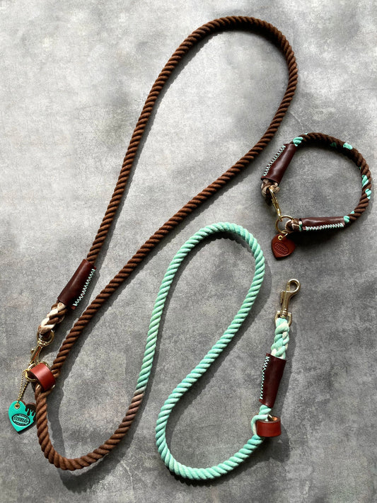 CHOCO MINT 2WAY ROPE LEAD