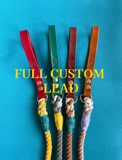 CUSTOM LEATHER ROPE LEAD