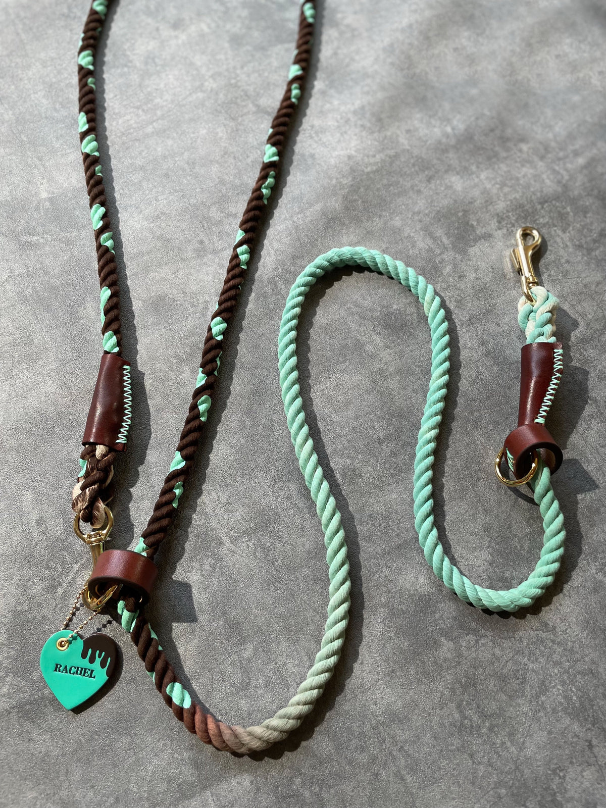 CHOCO MINT 2WAY ROPE LEAD × MINT PATTERN