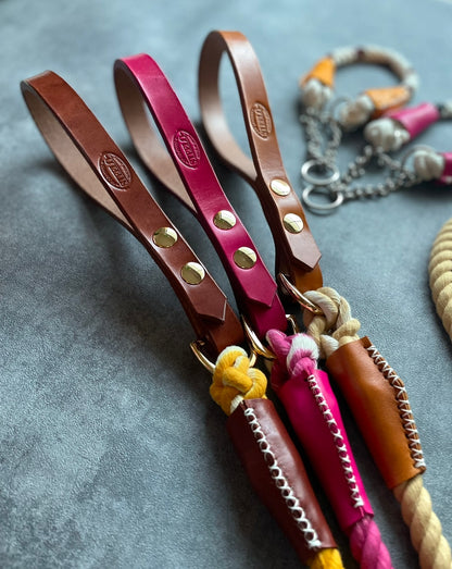 CUSTOM LEATHER ROPE LEAD