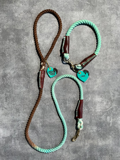 CHOCO MINT ROPE COLLAR - MINT