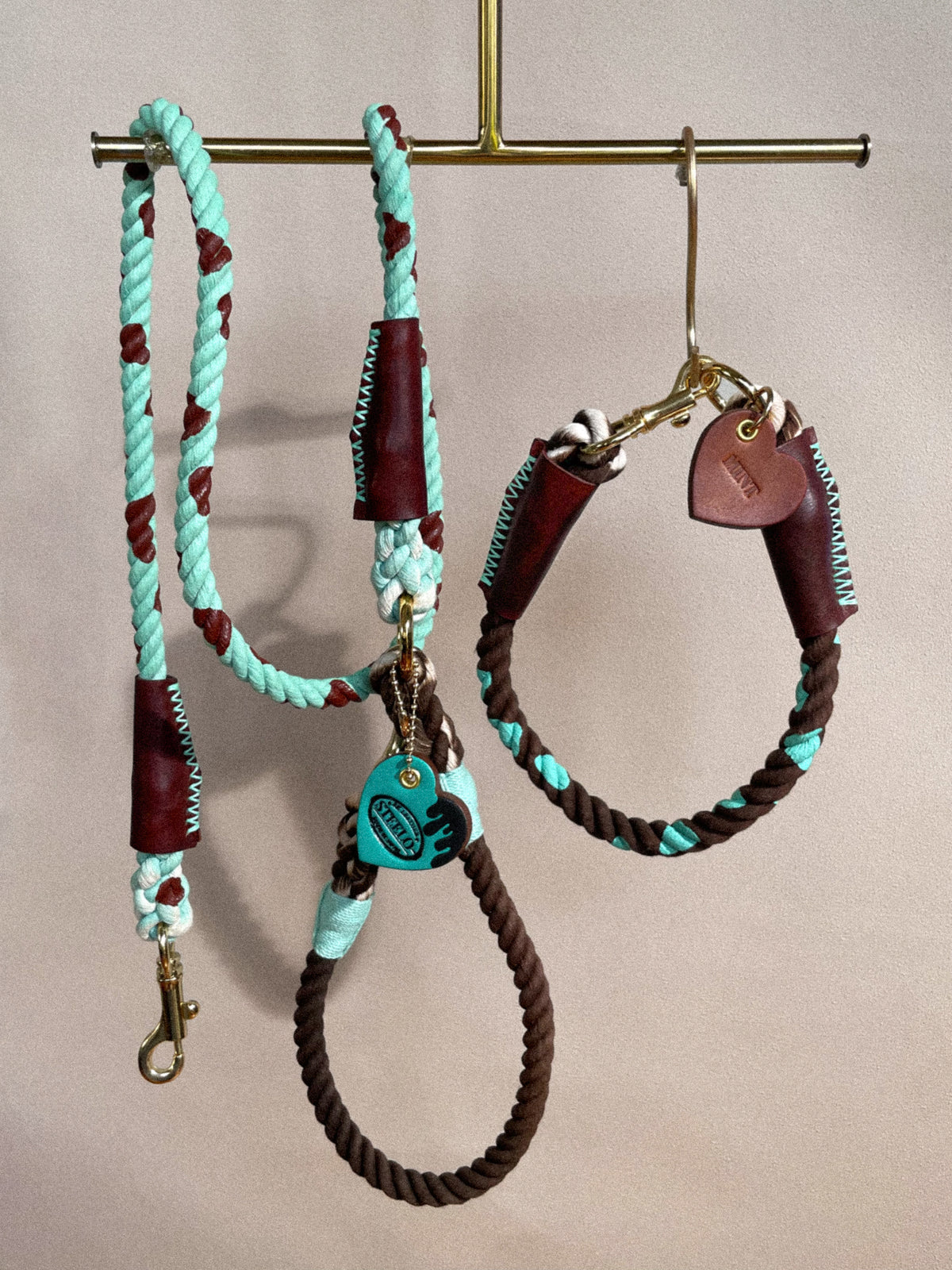 CHOCO MINT CAFE LEAD × BROWN PATTERN