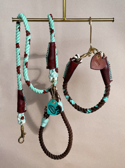 CHOCO MINT CAFE LEAD × BROWN PATTERN