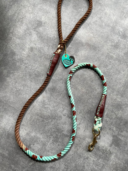 CHOCO MINT  ROPE LEAD - GRADATION × BROWN PATTERN