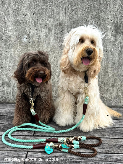 CHOCO MINT ROPE COLLAR - MINT