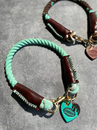 CHOCO MINT ROPE COLLAR - MINT