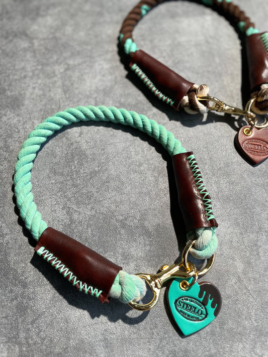 CHOCO MINT ROPE COLLAR - MINT