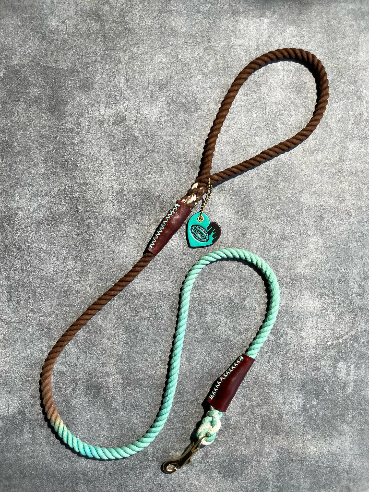 CHOCO MINT  ROPE LEAD - BROWN × MINT GRADATION