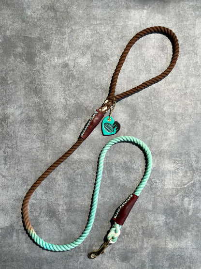 CHOCO MINT  ROPE LEAD - BROWN × MINT GRADATION