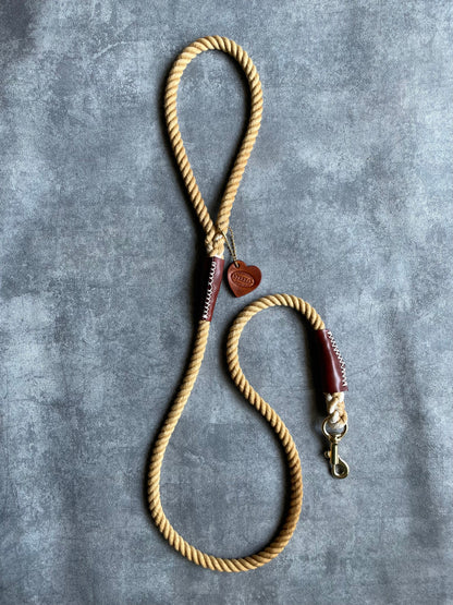 CASUAL ROPE LEAD/MILK TEA/太さ9mm/15kg迄