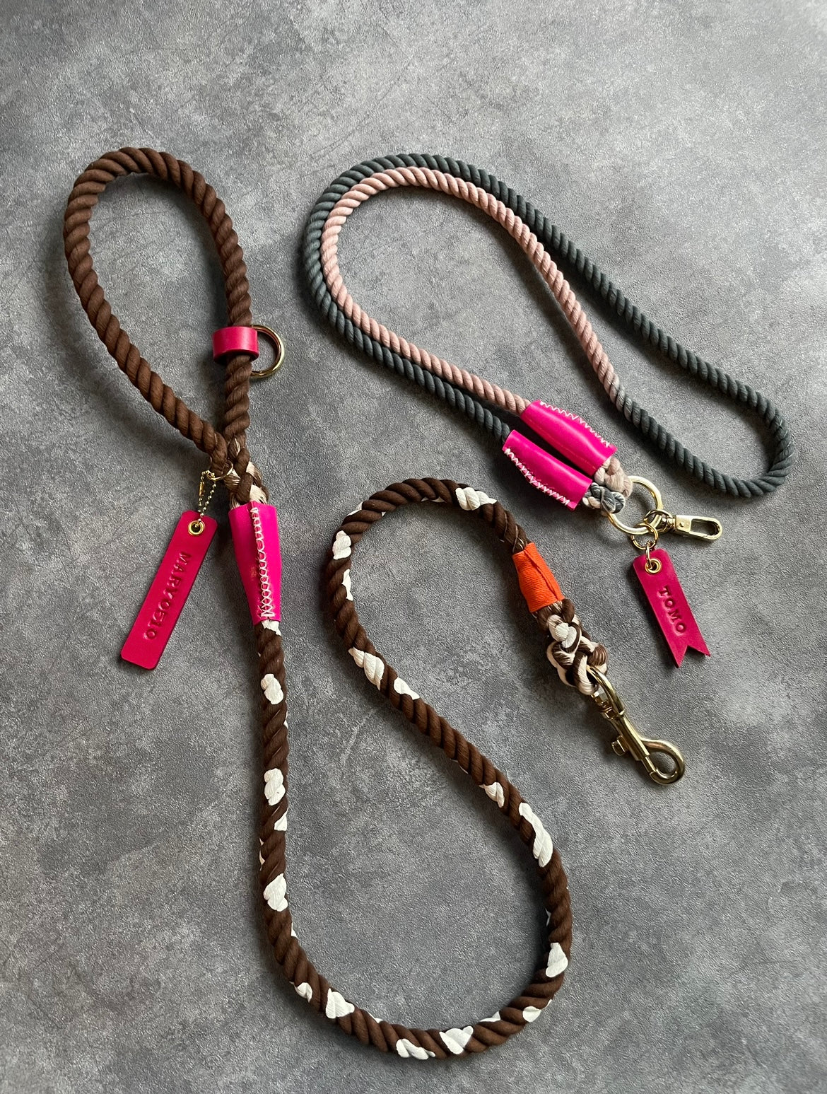 CUSTOM CASUAL 牛柄 ROPE LEAD