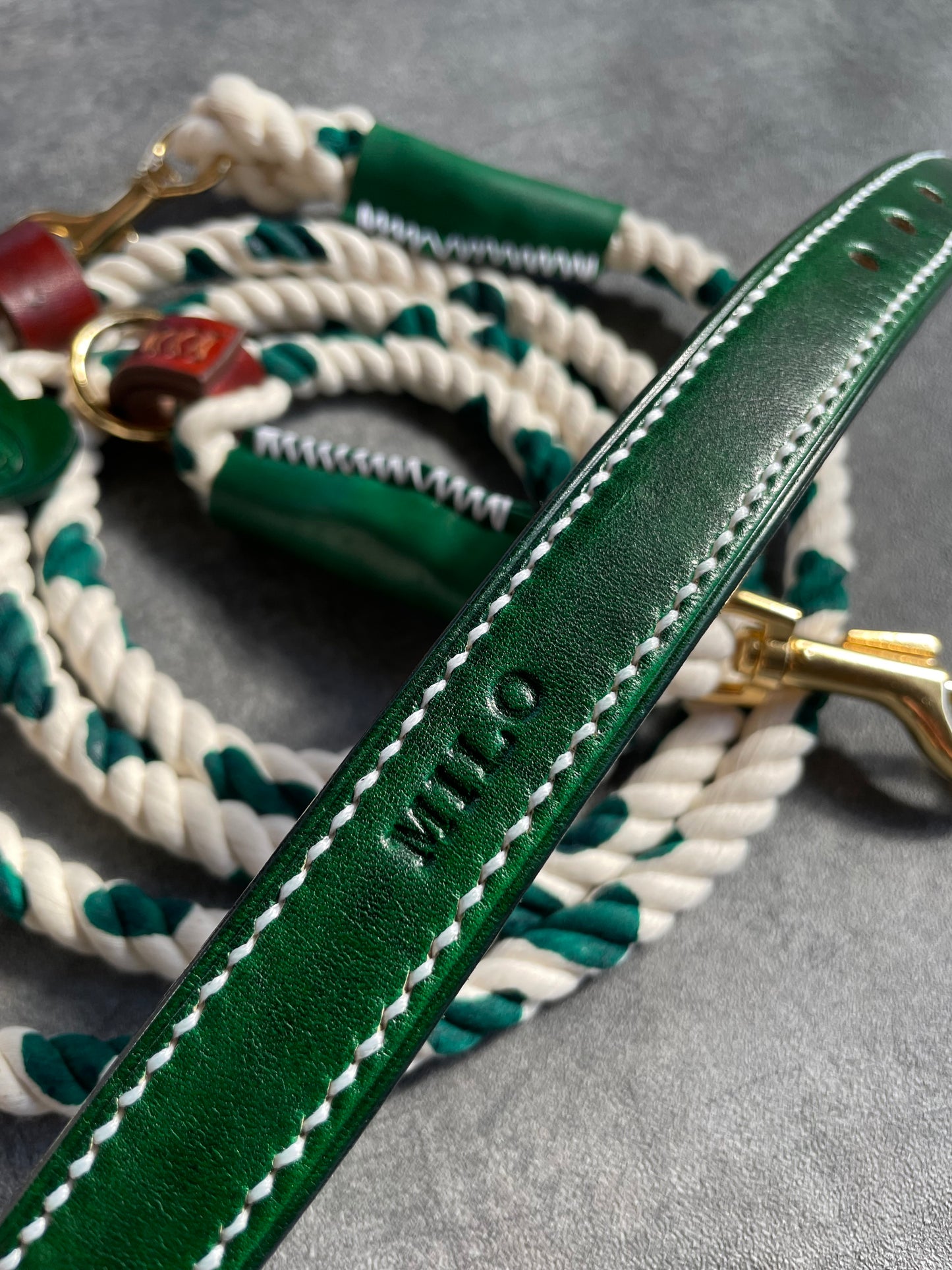 HAND STITCH LEATHER COLLAR/全22色