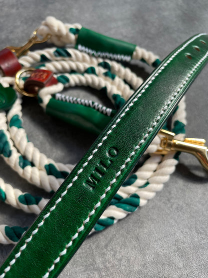 HAND STITCH LEATHER COLLAR/全22色