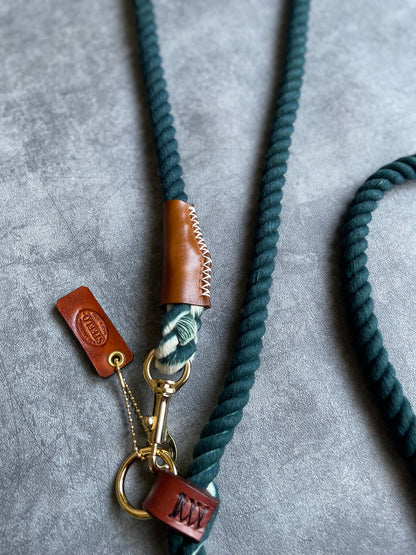 2WAY ROPE LEAD/DEEP GREEN/太さ12mm/70kg迄