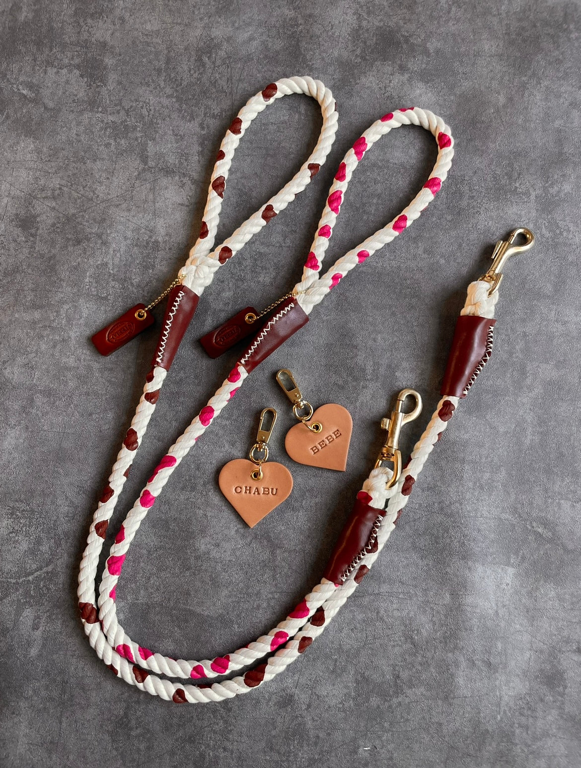 CUSTOM CASUAL 牛柄 ROPE LEAD