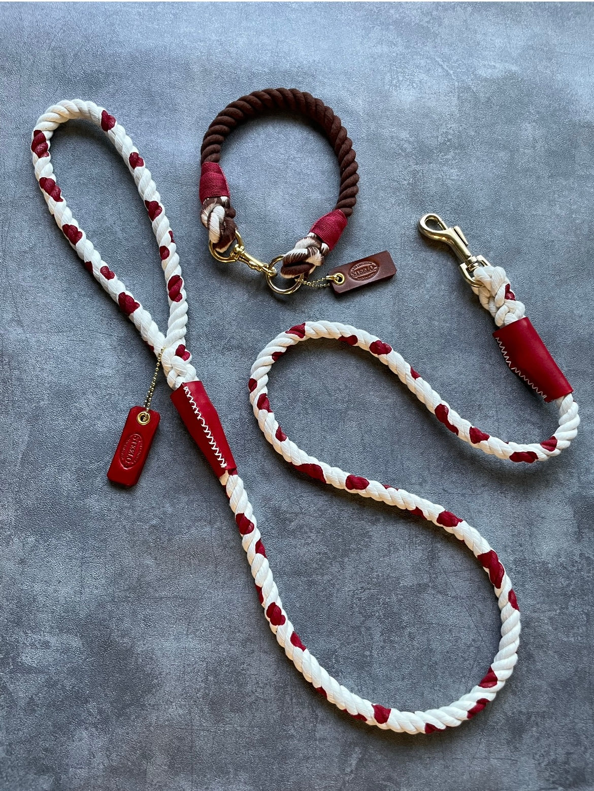 CUSTOM CASUAL 牛柄 ROPE LEAD