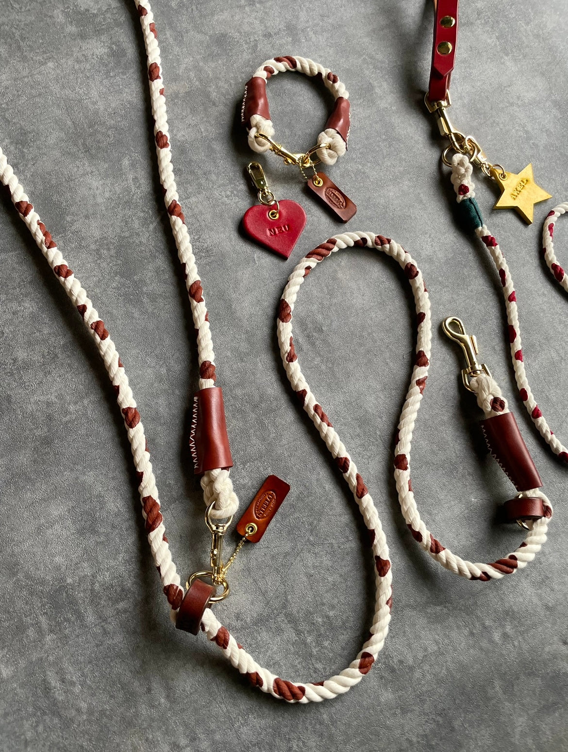 牛柄 2WAY ROPE LEAD